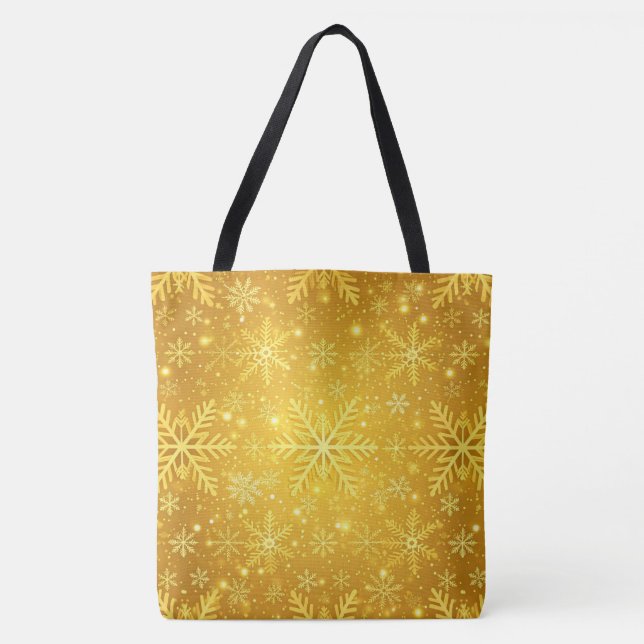 Bolsa Tote Neve Dourada (Frente)