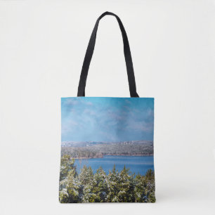Bolsa Tote Neve Duplicando Em Mesa Rock Lake