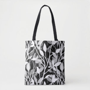 Bolsa Tote Névoa de Jardim Selvagem Camadas Botânicas de Folh