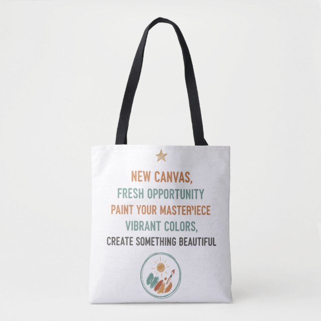 Bolsa Tote New Canvas Sunrise (Frente)