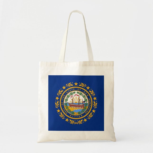 Bolsa Tote New Hampshire Flag (Frente)