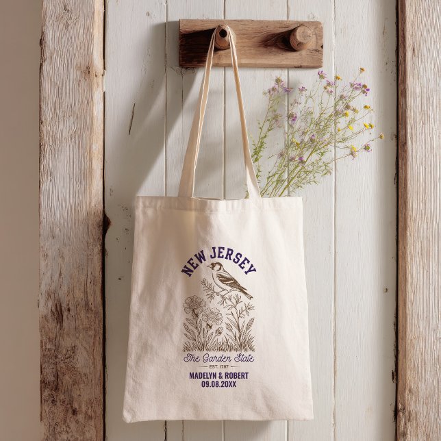 Bolsa Tote New Jersey Wedding Bag, State Love (Criador carregado)