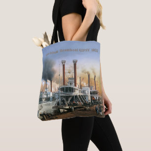 Bolsa Tote New Orleans Steamboat GIPSY 1953