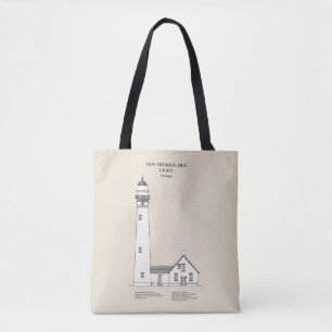 Bolsa Tote New Presque Isle Lighthouse - Michigan - SBD