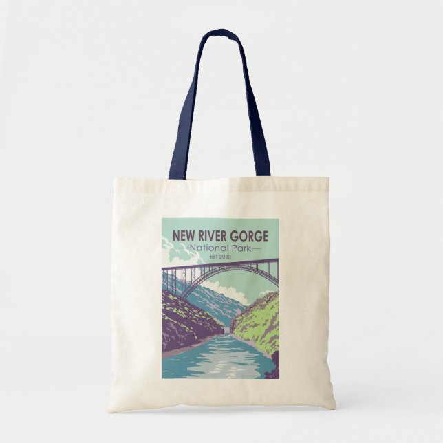 Bolsa Tote New River Gorge National Park West Virginia Bridge (Frente)