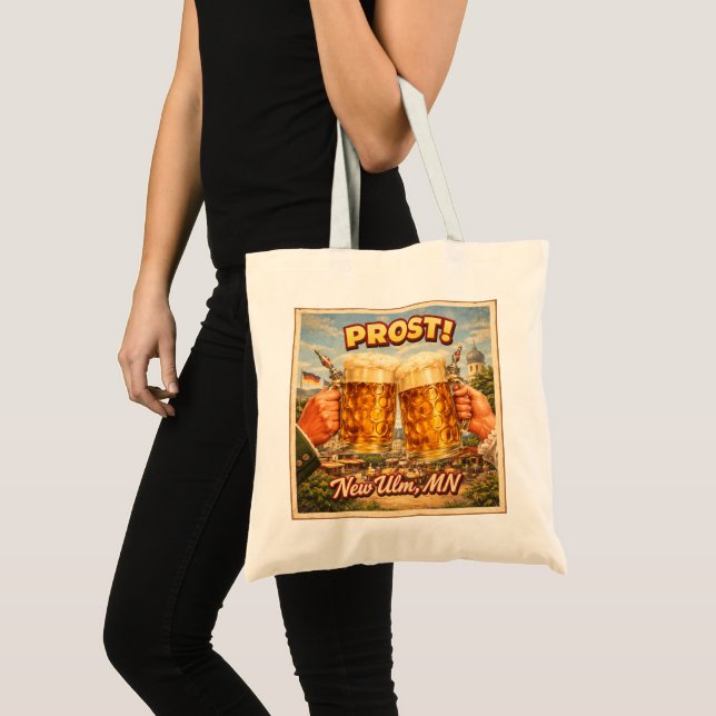 Bolsa Tote New Ulm MN Minnesota German Prost Tote Bag (Frente (produto))