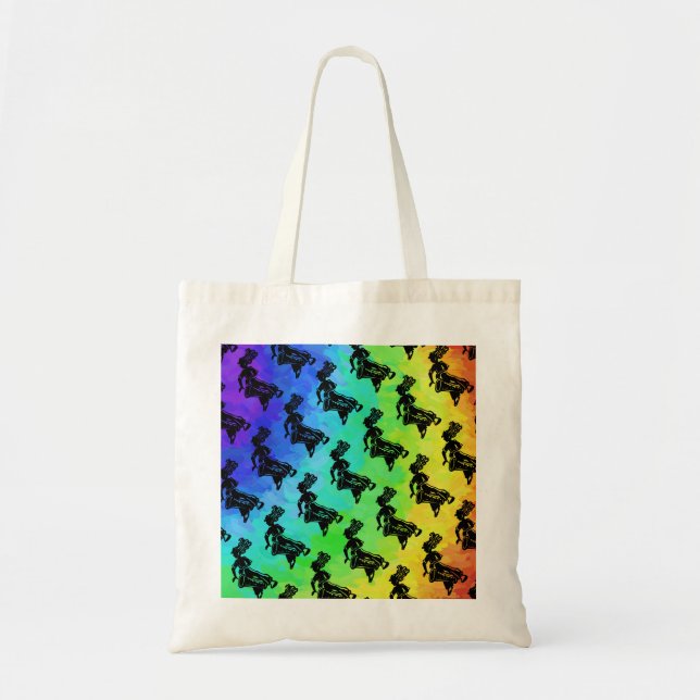 Bolsa Tote New York Boogie Nights Drum Rainbow (Frente)