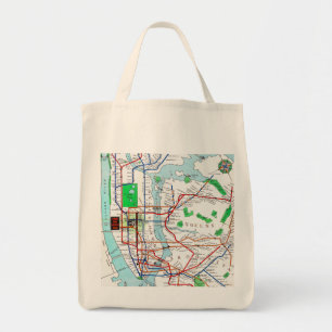 Bolsa Tote New York: Metro Mapa, 1940