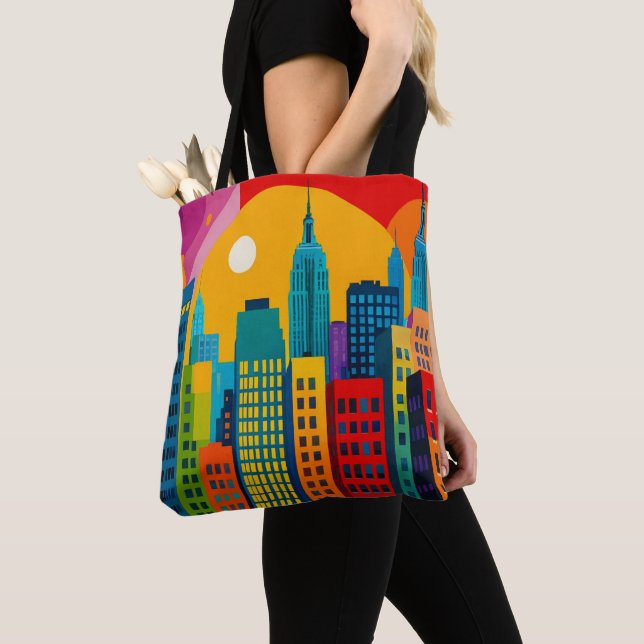 Bolsa Tote New York Pop Art (Close Up)
