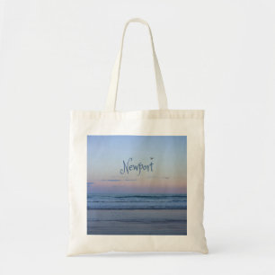 Bolsa Tote Newport Beach California Ocean Sunrise Blue