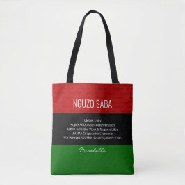 Bolsa Tote NGUZO SABA Kwanzaa, personalizado pela na moda