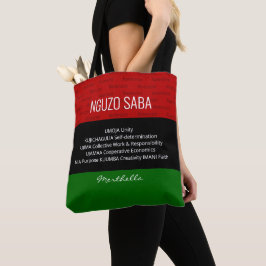 Bolsa Tote NGUZO SABA Kwanzaa, personalizado pela na moda