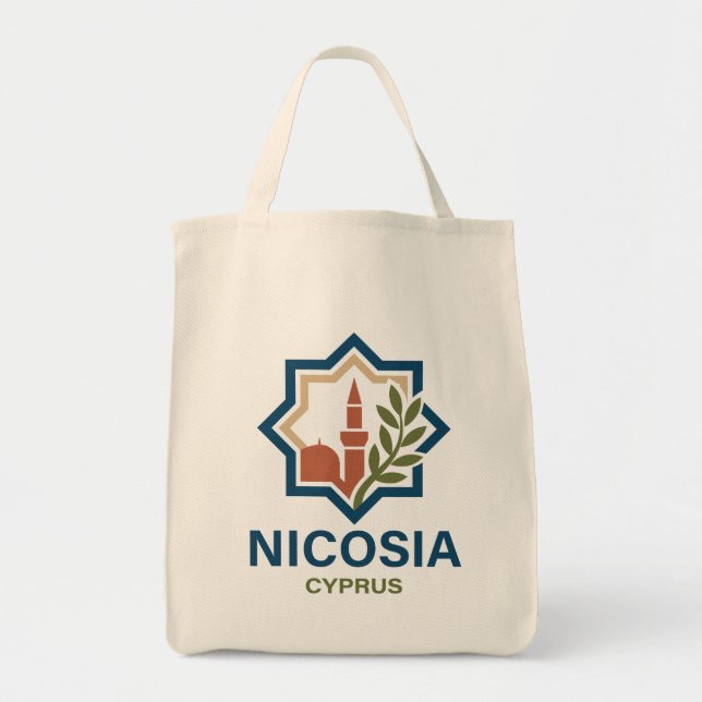 Bolsa Tote Nicosia Chipre Mediterrâneo (Frente)