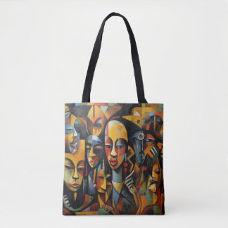Bolsa Tote Nigéria, Arte Abstrato nigeriana, Arte Africana