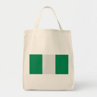 Nigéria com bandeira nigeriana (África Ocidental)