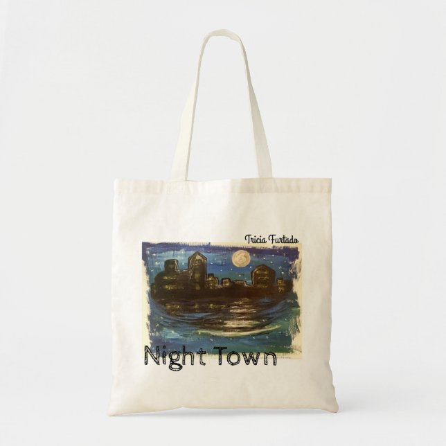 Bolsa Tote Night town (Frente)