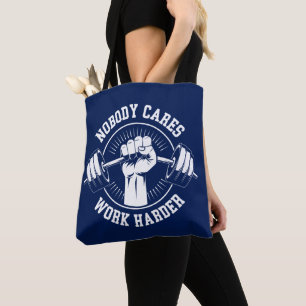 Bolsa Tote Ninguém se importa de trabalhar mais no Gym