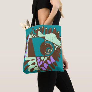 Bolsa Tote Ninho de pássaro - Castanho verde-chá