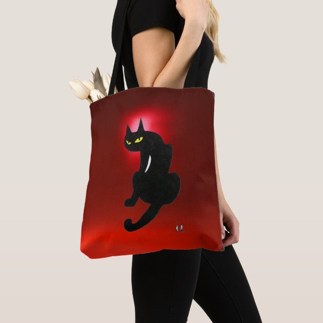 Bolsa Tote NINJA BLACK CAT Red (Close Up)