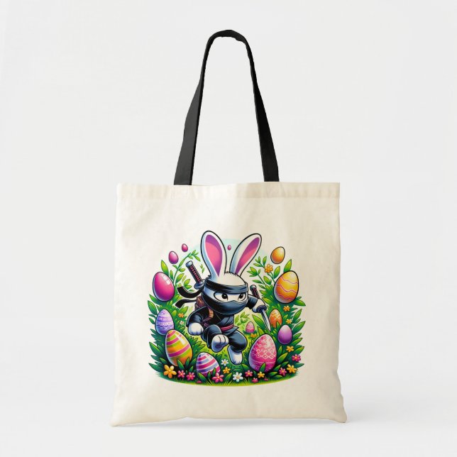 Bolsa Tote Ninja Bunny Páscoa Adventure (Frente)