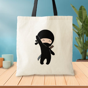 Bolsa Tote Ninja feliz minúsculo