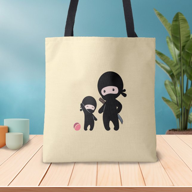 Bolsa Tote Ninja Padre e Kid (Criador carregado)