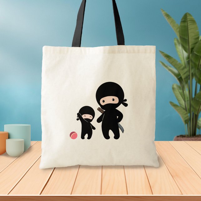 Bolsa Tote Ninja Padre e Kid (Criador carregado)