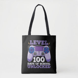 Bolsa Tote Nível 100 Dias De Escola Desbloqueado Jogador Jogo