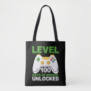 Bolsa Tote Nível 100 Dias De Escola Desbloqueado Jogo Vídeo J
