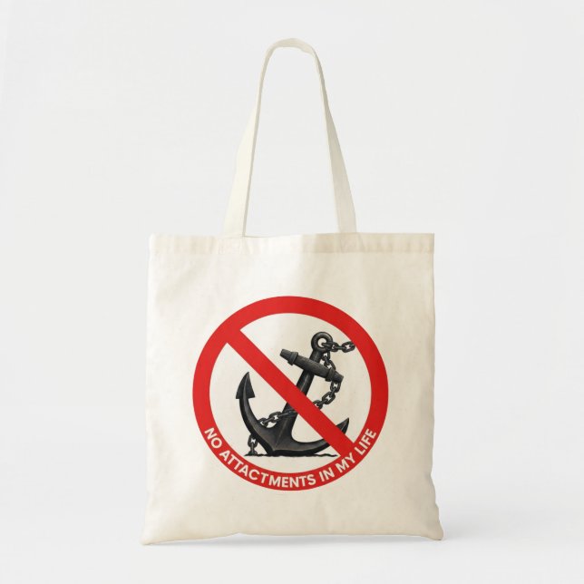 Bolsa Tote No attachments in my life (Frente)
