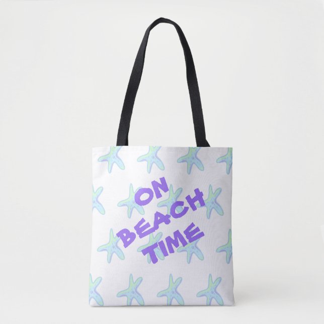 Bolsa Tote No Beach Time Starfish (Frente)