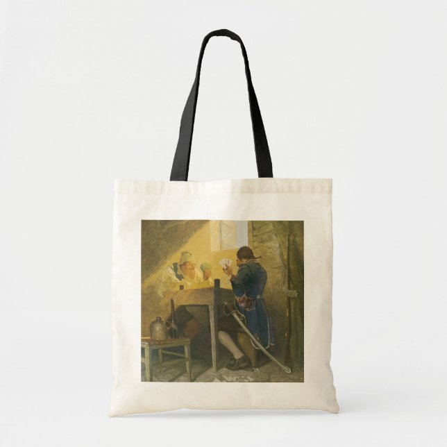 Bolsa Tote No Cartões da Gaiola de Cluny pela NC Wyeth (Frente)