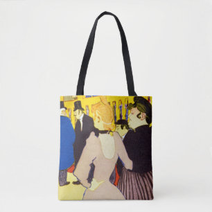 Bolsa Tote No clube noturno de Toulouse Lautrec, Vintage Art