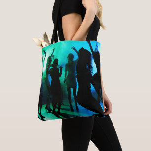 Bolsa Tote No Clube Silhouette Blue Green