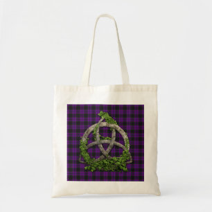 Bolsa Tote Nó da trindade e Tartan celtas do latifundiário