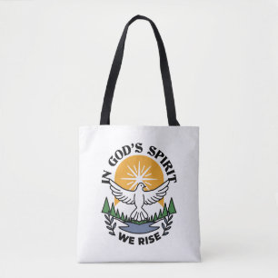 Bolsa Tote No espírito de Deus que levanta - fé e liberdade