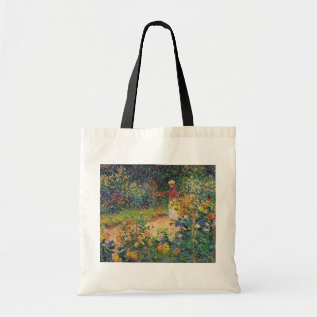 Bolsa Tote No Jardim, Monet (Frente)