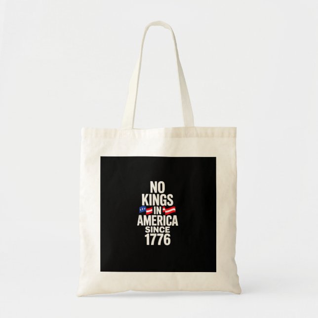 Bolsa Tote No Kings In America Since 1776 Simple Classic (Frente)