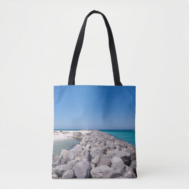 Bolsa Tote No Meio Da Shell Island Jetty Bag (Frente)