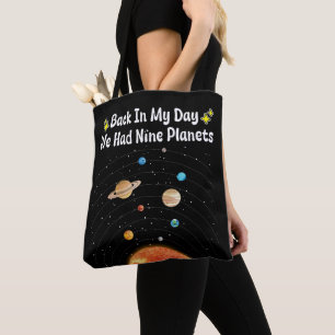 Bolsa Tote No Meu Dia Tivemos Nove Planetas Astronomia Plutão