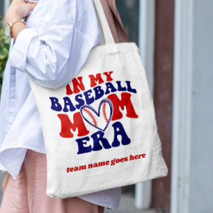 BOLSA TOTE NO MEU NOME DE EQUIPE DE RETRO DE VINTAGEM DA MÃE