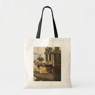 Bolsa Tote No Queen's Ferry pelo NC Wyeth, Vintage Pirates