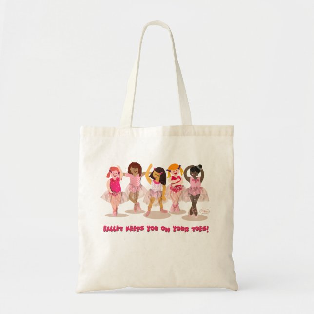 Bolsa Tote No Saco Dos Seus Dedos Ballerina (Frente)