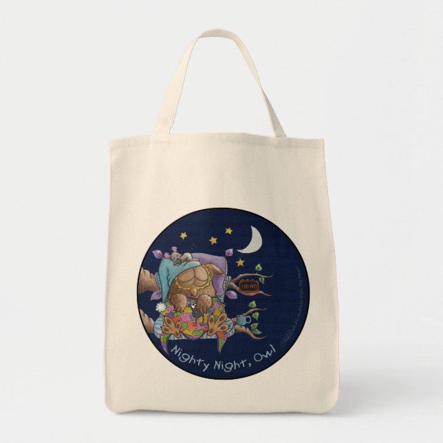 Bolsa Tote Noite, Coruja (Frente)
