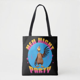 Bolsa Tote Noite das Galinhas Engraçadas Festa de Frango Humo