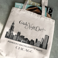 Noite das Garotas Art Deco Chicago Skyline