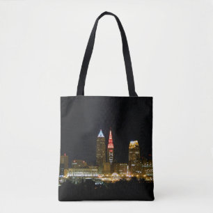 Bolsa Tote Noite de Cleveland quente impressa