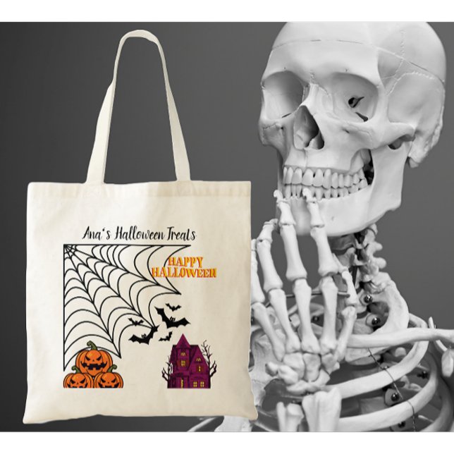 Bolsa Tote Noite de Halloween Assombrada (Criador carregado)