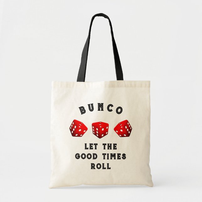Bolsa Tote Noite de Jogo de Bunco (Frente)
