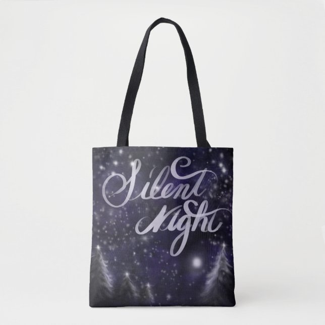 Bolsa Tote Noite Silenciosa - Noite Santa (Frente)